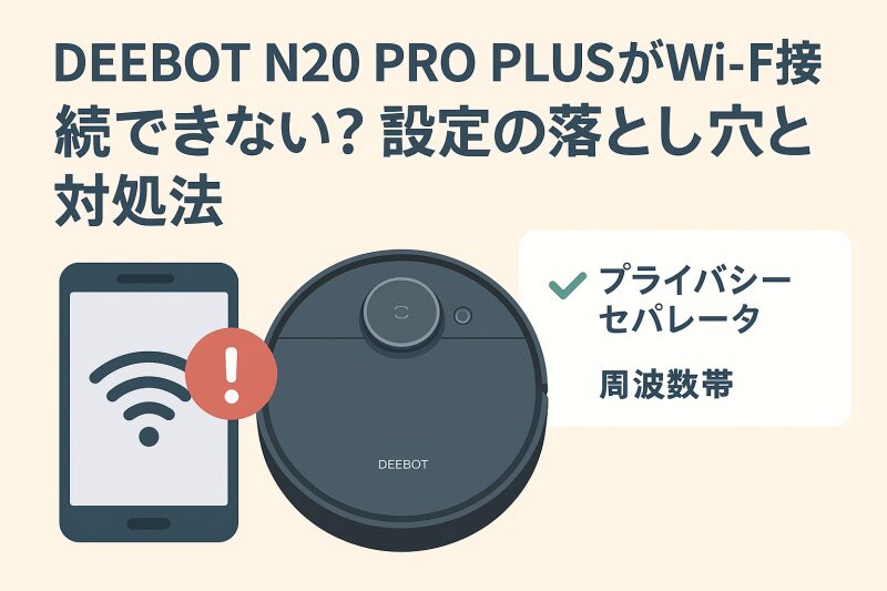 ロボット掃除機がWi-Fiにつながらない！DEEBOT N20 PRO PLUSで実際に 