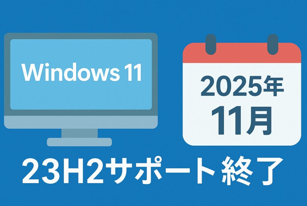 Windows 11も要注意！23H2のサポート終了は 2025年11月 - はなまる 