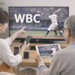 WBCの視聴方法について、テレビやタブレットでの見方を案内するイメージ