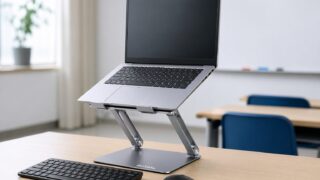 BoYataノートパソコンスタンドを教室で使用レビュー｜安定感・高さ調整を検証
