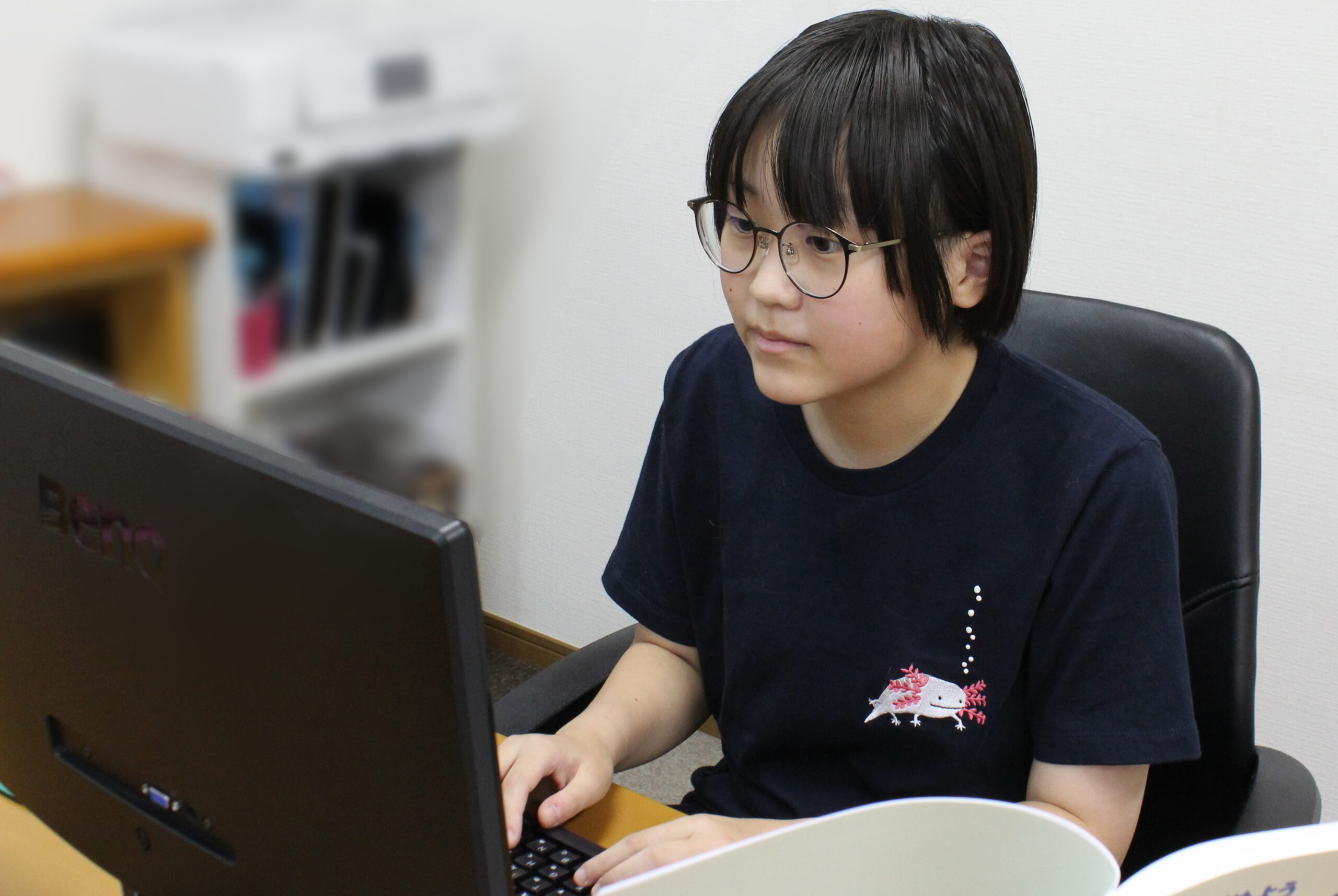 タイピングしている生徒さんの様子